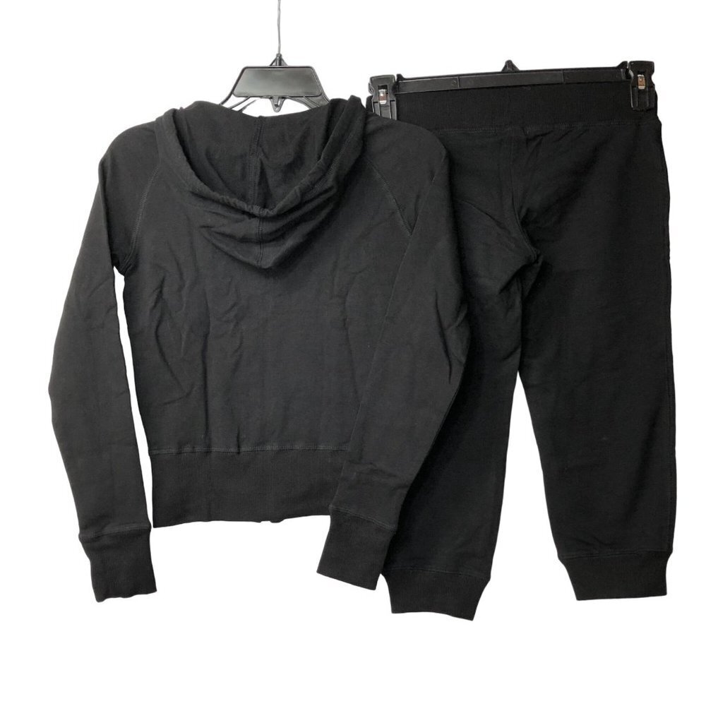 GUESS FULLZIP HOODED TOP & CAPRI Sweat PANTS SET XSM NWT - Picture 7 of 9